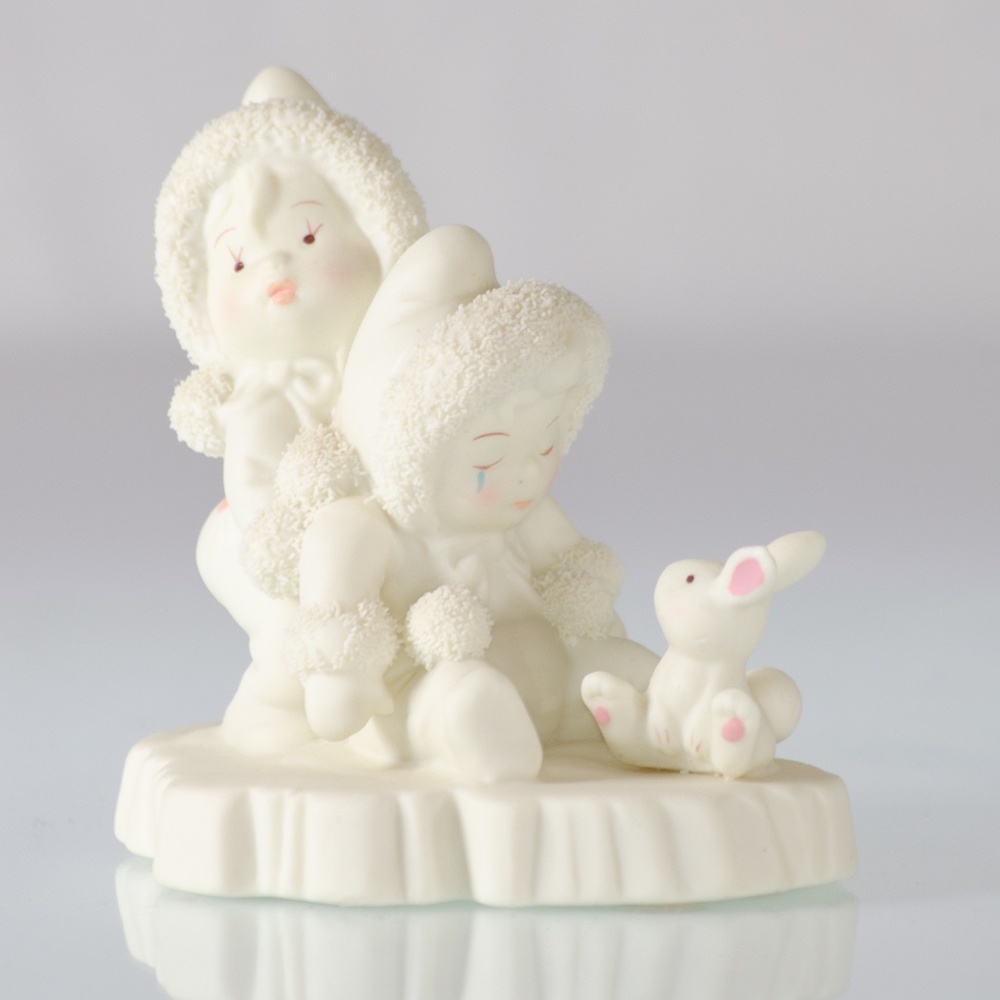Tykes On Ice Bisque Porcelain Vintage Figurine